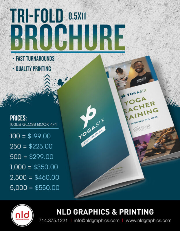 High Quality printed brochures in Huntington Beach!